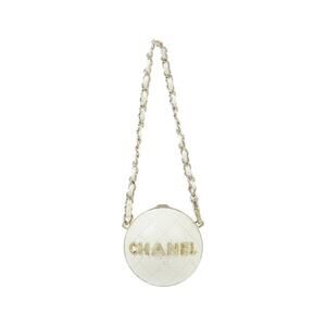 CHANEL White Bag Charm